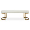 Infinity Gold Bench, Benche by Uttermost, 60" width x 19" height x 16.25" depth thumbnail 1