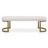 Infinity Gold Bench, Furniture by Uttermost, 60" width x 19" height x 16.25" depth thumbnail 1
