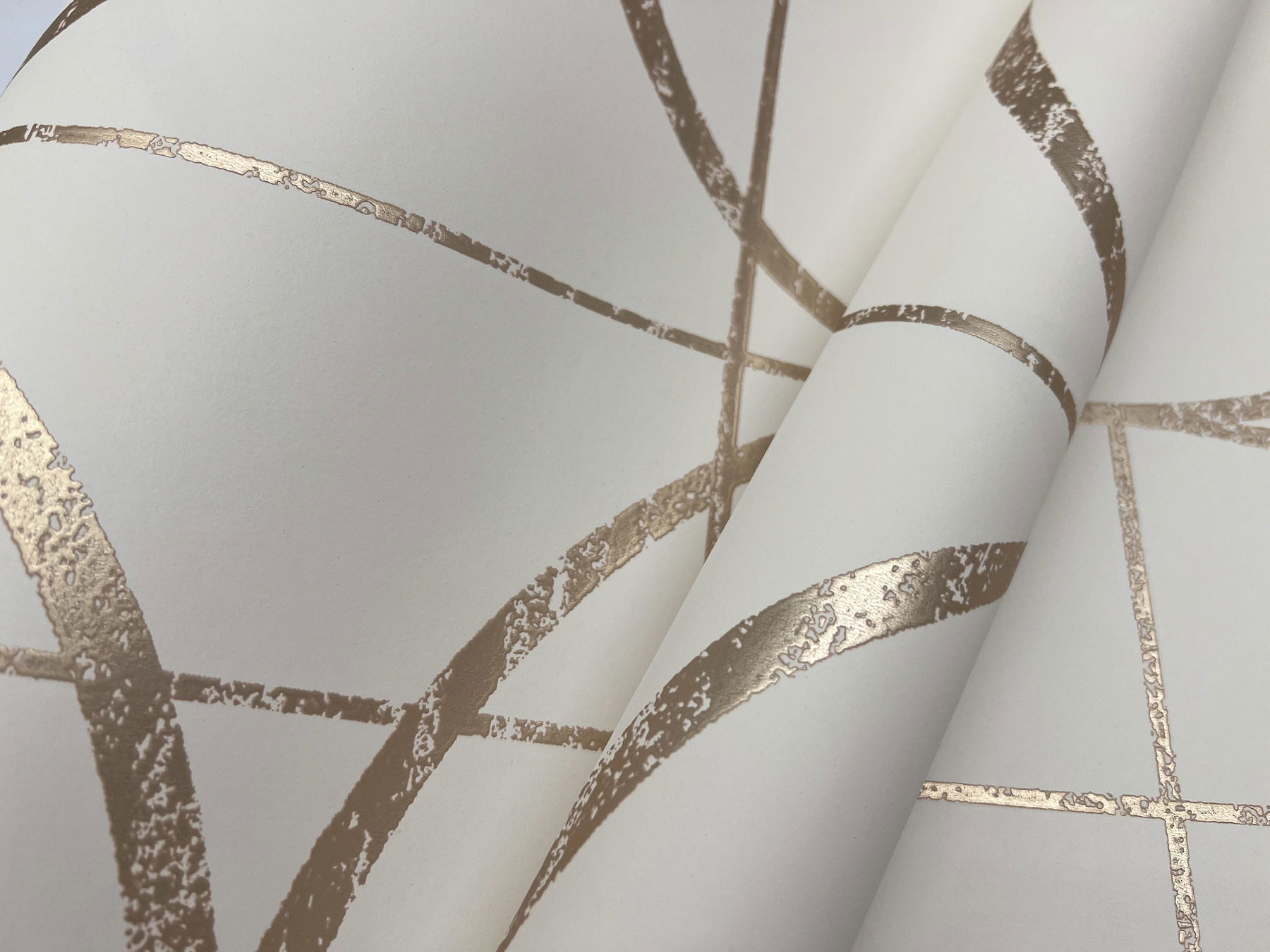 Sun Circles Cream & Gold Wallpaper large image 