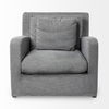 Denly III 38 X 38.25 X 34.5 Castlerock Gray Slipcover Upholstered Arm Chair, Accent Chair by Mercana, 38" length x 38.25" width x 34.5" height thumbnail 3