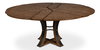 Tower Jupe Dining Table  Med Light Mink, by Sarreid, 4'7" length x 4'7" width x 2'6" height thumbnail 10