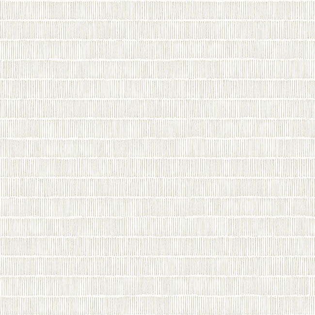 Horizontal Hash Marks White & Cream Wallpaper large image 