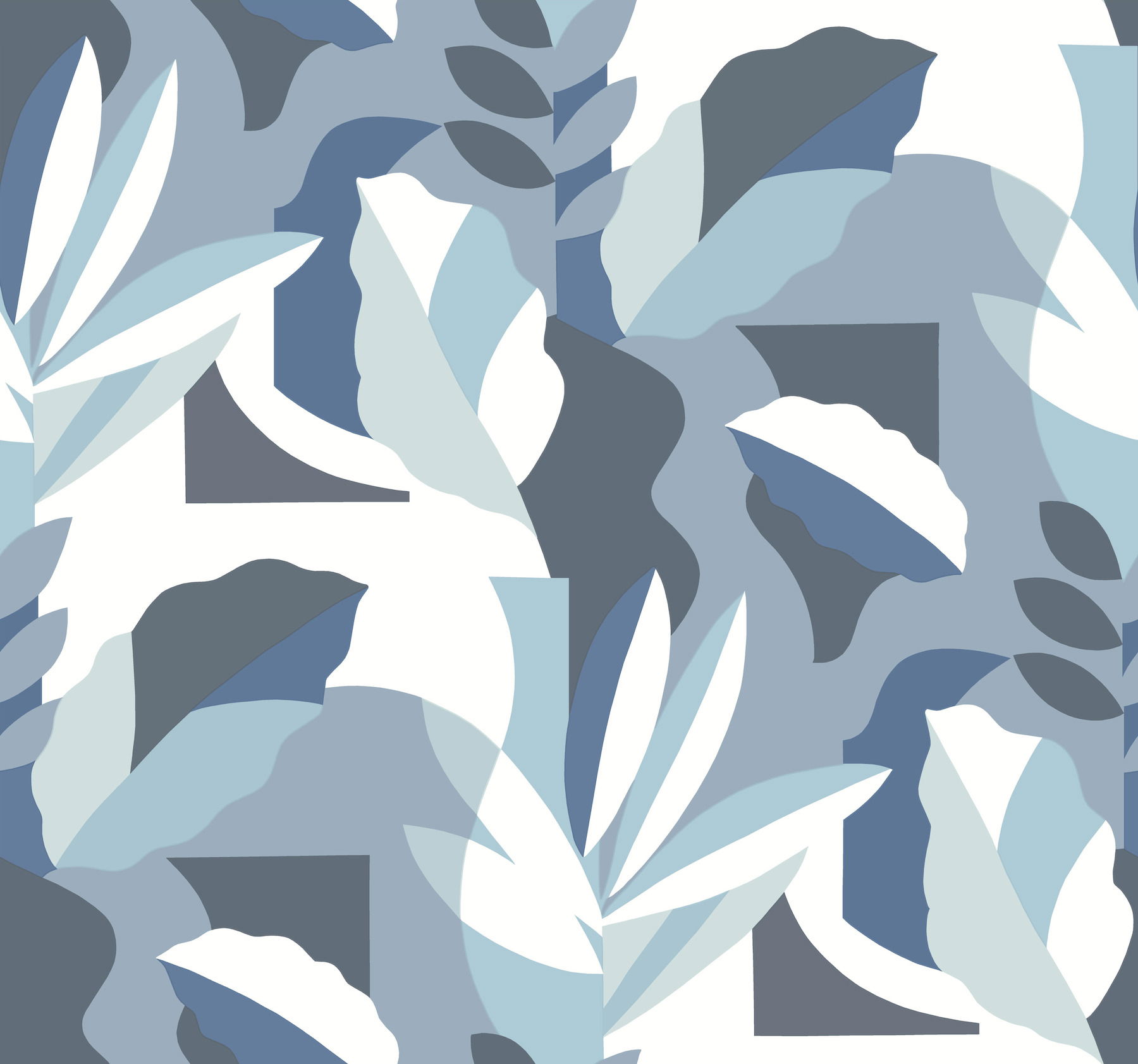Papier Colle Blue Wallpaper large image 