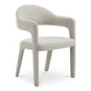 Martens Dining Chair Beige, by Moe's Home, 23.6" width x 31.9" height x 22.6" depth thumbnail 2