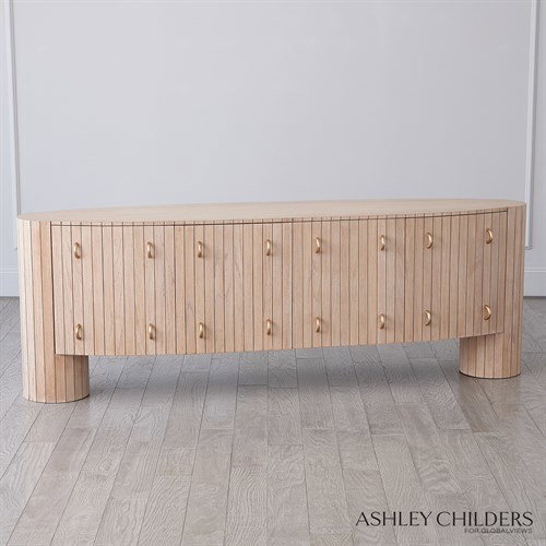 Luna Media Console, Furniture by Global Views, 84" width x 29" height View 5