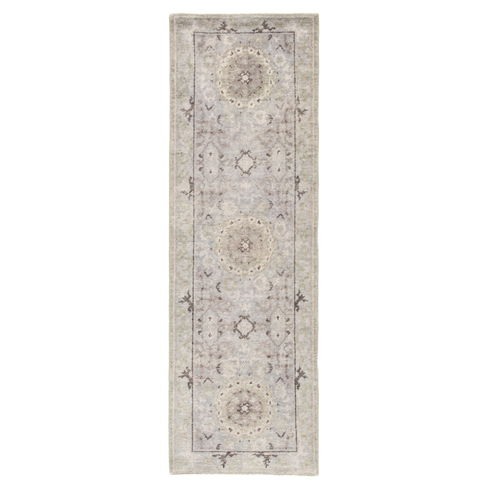 Kai Modify Overdyed Hand-Knotted Gray Area Rug