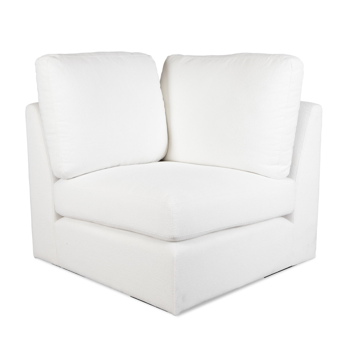 REFUGE SOFA, CORNER, ARCTIC WHITE, Furniture by Uttermost, 37.5" width x 30" height x 37.5" depth View 1