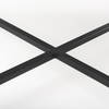 Lucas 30x30 White Marble Top Black Metal Base Coffee Table, by Mercana, 30" length x 30" width x 17" height thumbnail 10