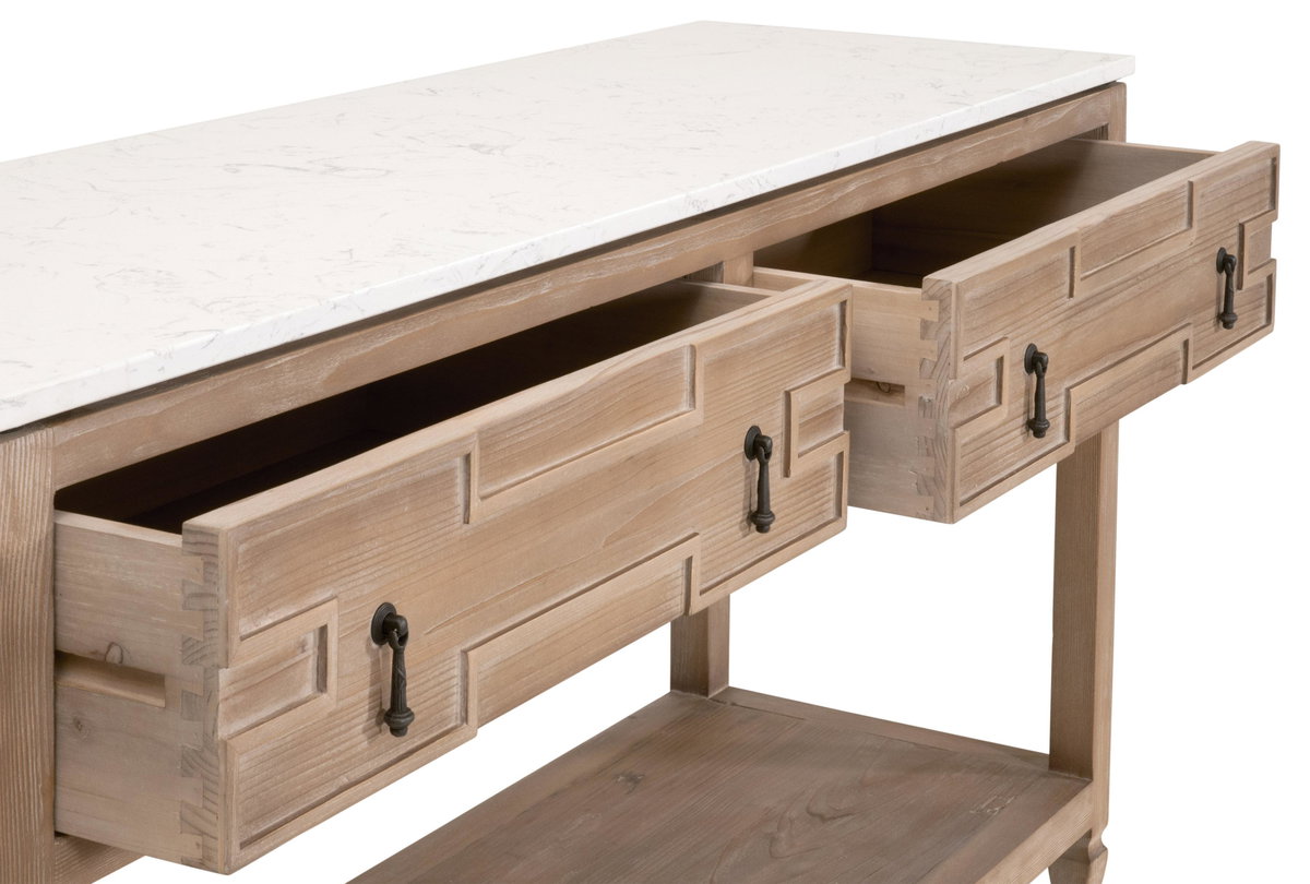 Emerie 2-Drawer Entry Console, Console Table by Essentials for Living, 54" width x 30.25" height x 16.25" depth View 5