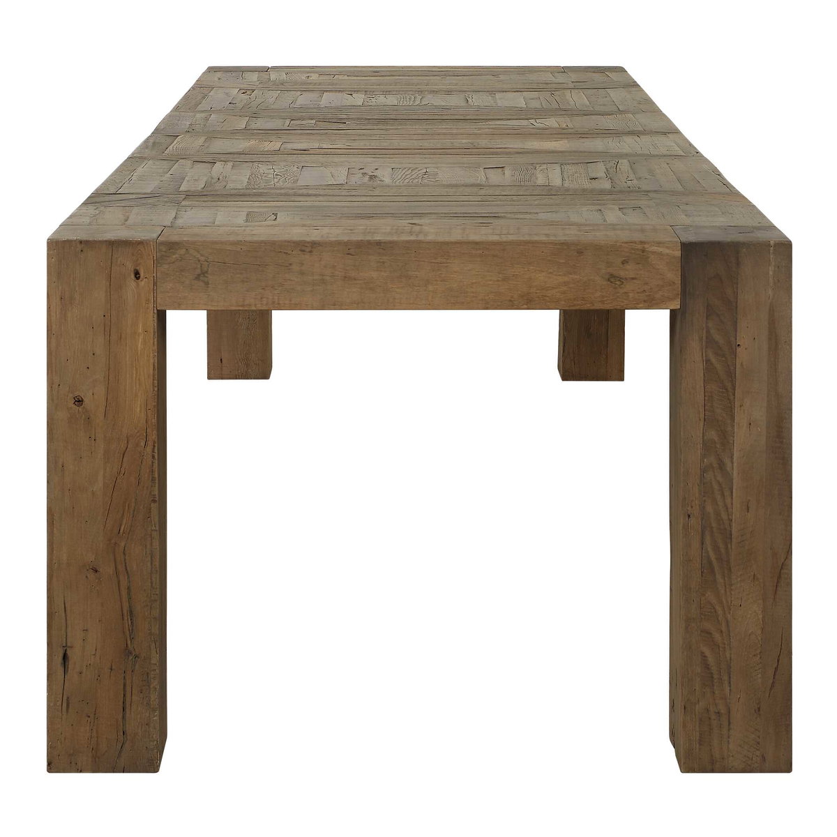 Aldan Reclaimed Oak Dining Table, by Uttermost, 116" width x 30" height x 40" depth View 4