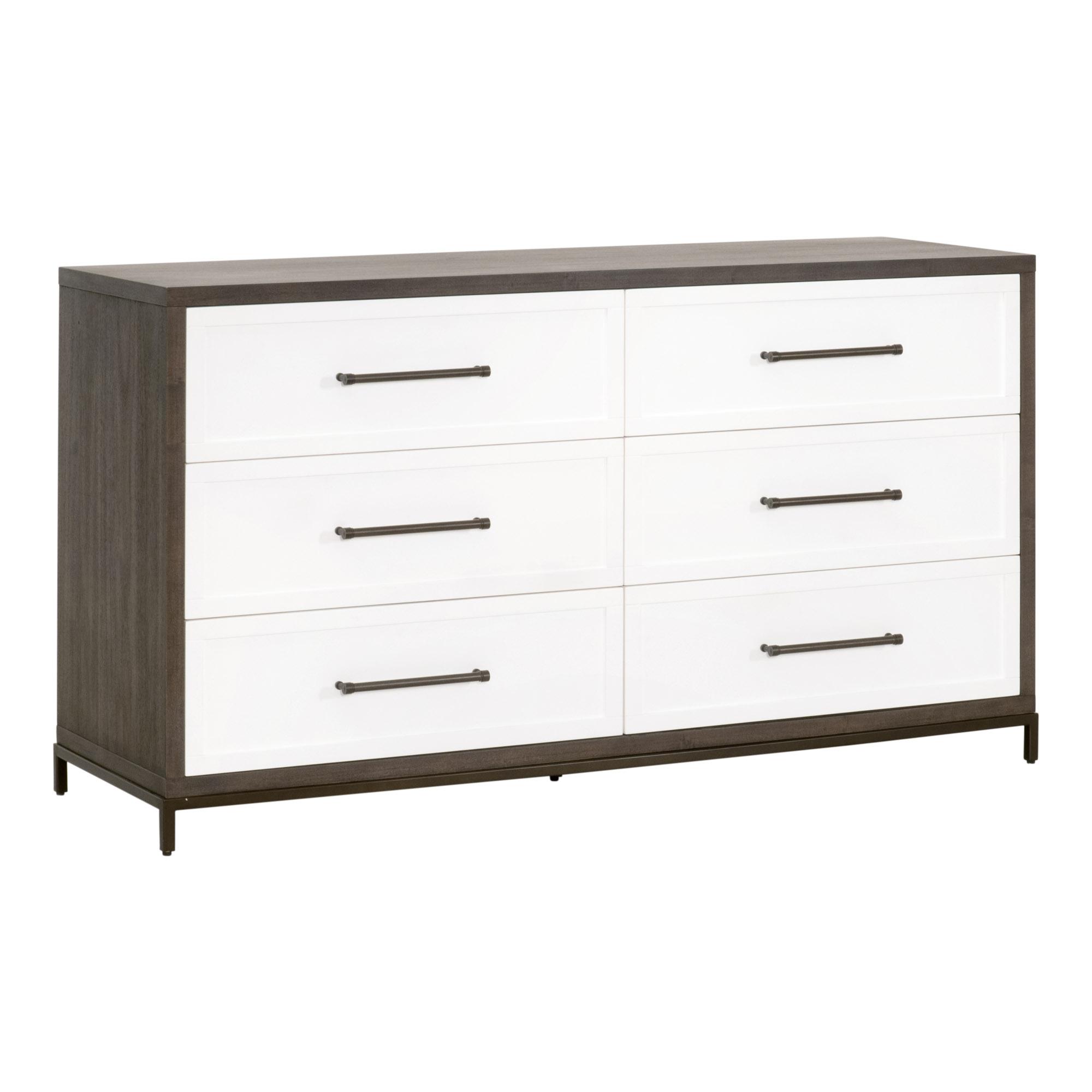 Wrenn 6-Drawer Double Dresser, by Essentials for Living, 63" width x 35" height x 20" depth View 3