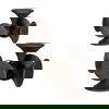 Balanced Harmony Dark Wooden Sculptures, Set/2 thumbnail 2
