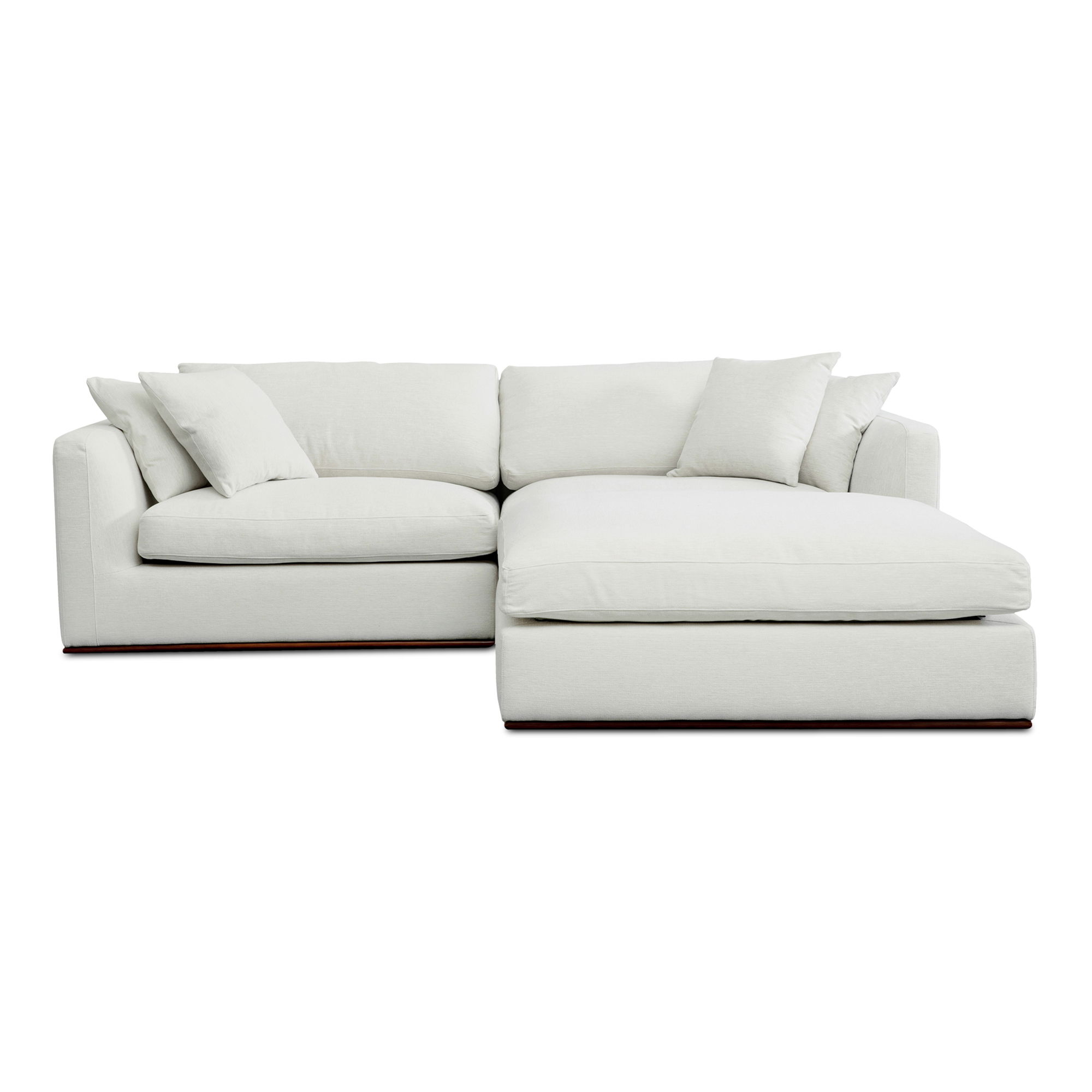 Rue Nook Modular Sectional Off White, Sectional Sofa by Moe's Home, 95.2" width x 23.6" height x 81.8" depth View 1