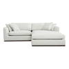 Rue Nook Modular Sectional Off White, Sectional Sofa by Moe's Home, 95.2" width x 23.6" height x 81.8" depth thumbnail 1