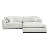 Rue Nook Modular Sectional Off White, Sectional Sofa by Moe's Home, 95.2" width x 23.6" height x 81.8" depth thumbnail 1