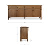 Caroline Sideboard Warm Brown, Cabinets & Sideboard by Moe's Home, 78.5" width x 32" height x 19.76" depth thumbnail 10