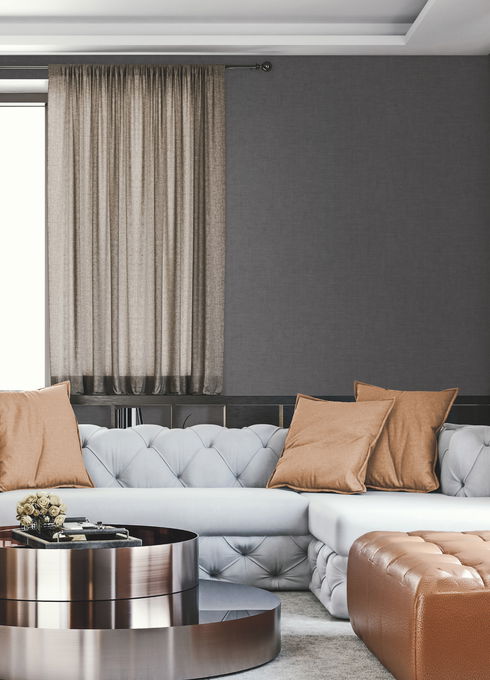 Gunny Sack Texture Grey Wallpaper