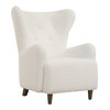 Ingel White Wingback Armchair, Accent Chair by Uttermost, 33" width x 39.5" height x 34" depth thumbnail 4