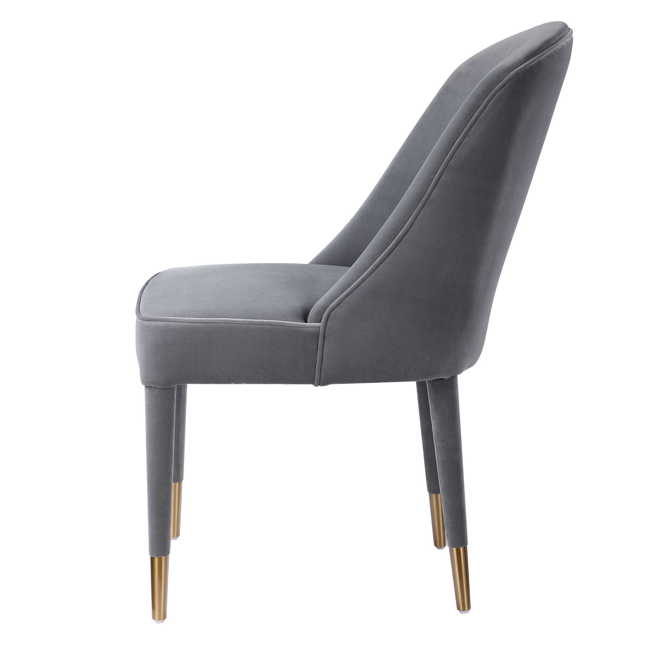 Brie Armless Chair Gray Set Of 2 large image 