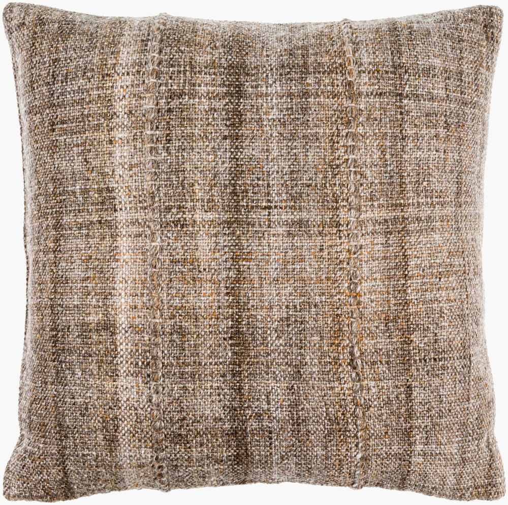 Mudcloth Accent Pillow Poly, Decorative Pillow by Surya, 20" length x 20" width