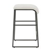 Arcane Ecru Counter Stool, Counter & Bar Stool by Uttermost, 17" width x 26" height x 17.5" depth thumbnail 5