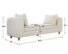 Repose Oversized Ivory Bench, Benche by Uttermost, 90.5" width x 28.5" height x 26" depth thumbnail 3