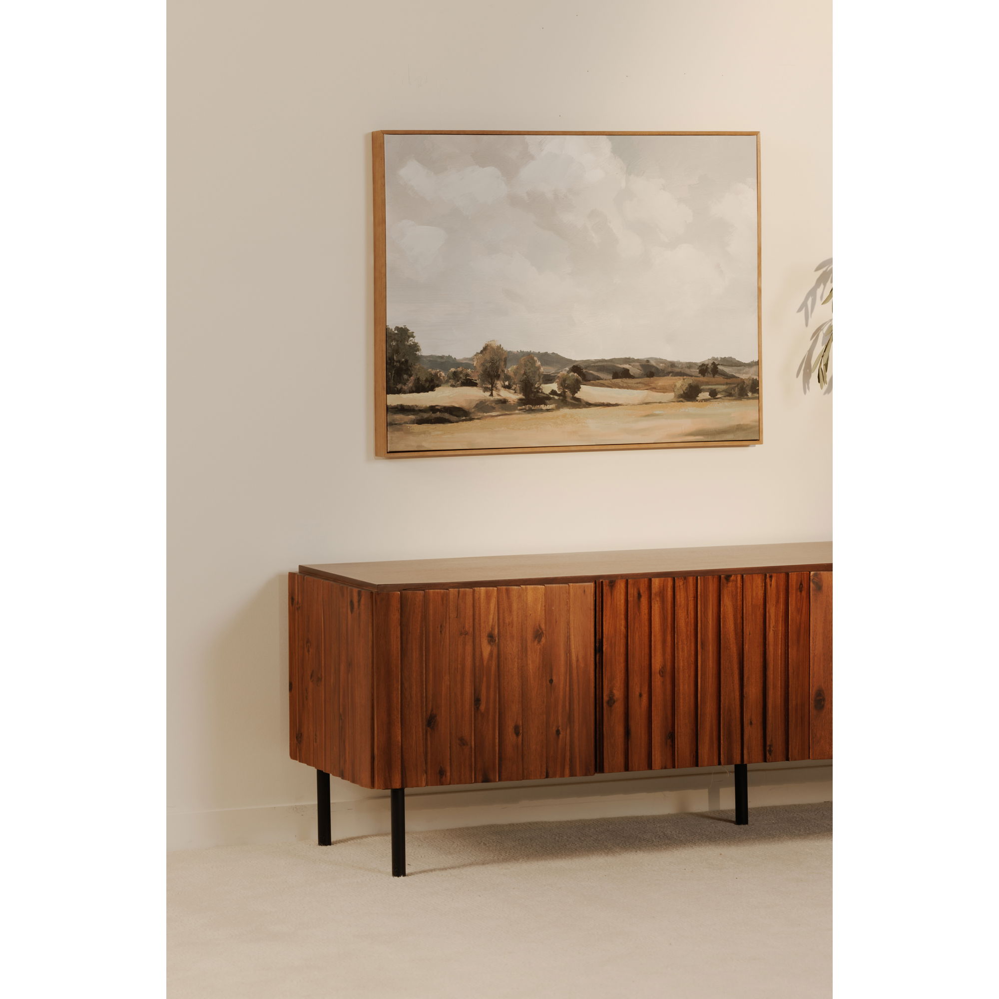 Lincoln Media Cabinet Brown large image 