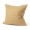 Jacklyn 22x22 Mustard Linen Square Decorative Pillow Cover, by Mercana, 22" length x 22" width x 0.2" height thumbnail 1