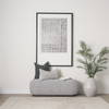 Jenna 14x26 Cream/Black Print Linen Lumbar Decorative Pillow Cover, by Mercana, 14" length x 26" width x 0.2" height thumbnail 5