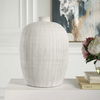 Floreana Medium White Vase, Decorative by Uttermost, 10.5" width x 14" height x 10.5" depth thumbnail 3
