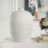 Floreana Medium White Vase, by Uttermost, 10.5" width x 14" height x 10.5" depth thumbnail 3