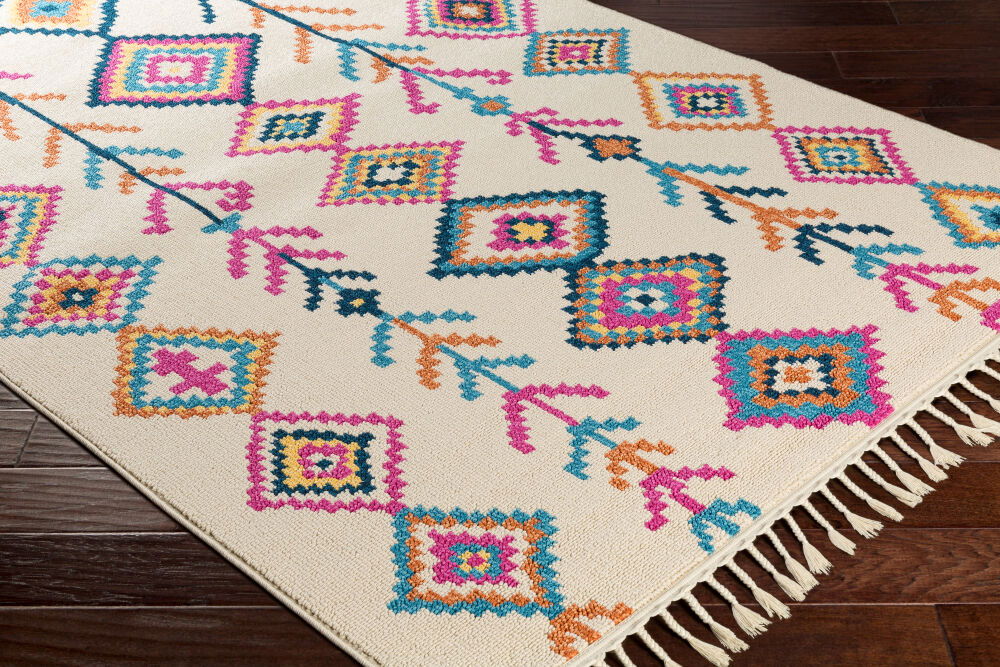 Love Machine Woven Rug, by Surya, 1'3.75" length x 1'3.75" width