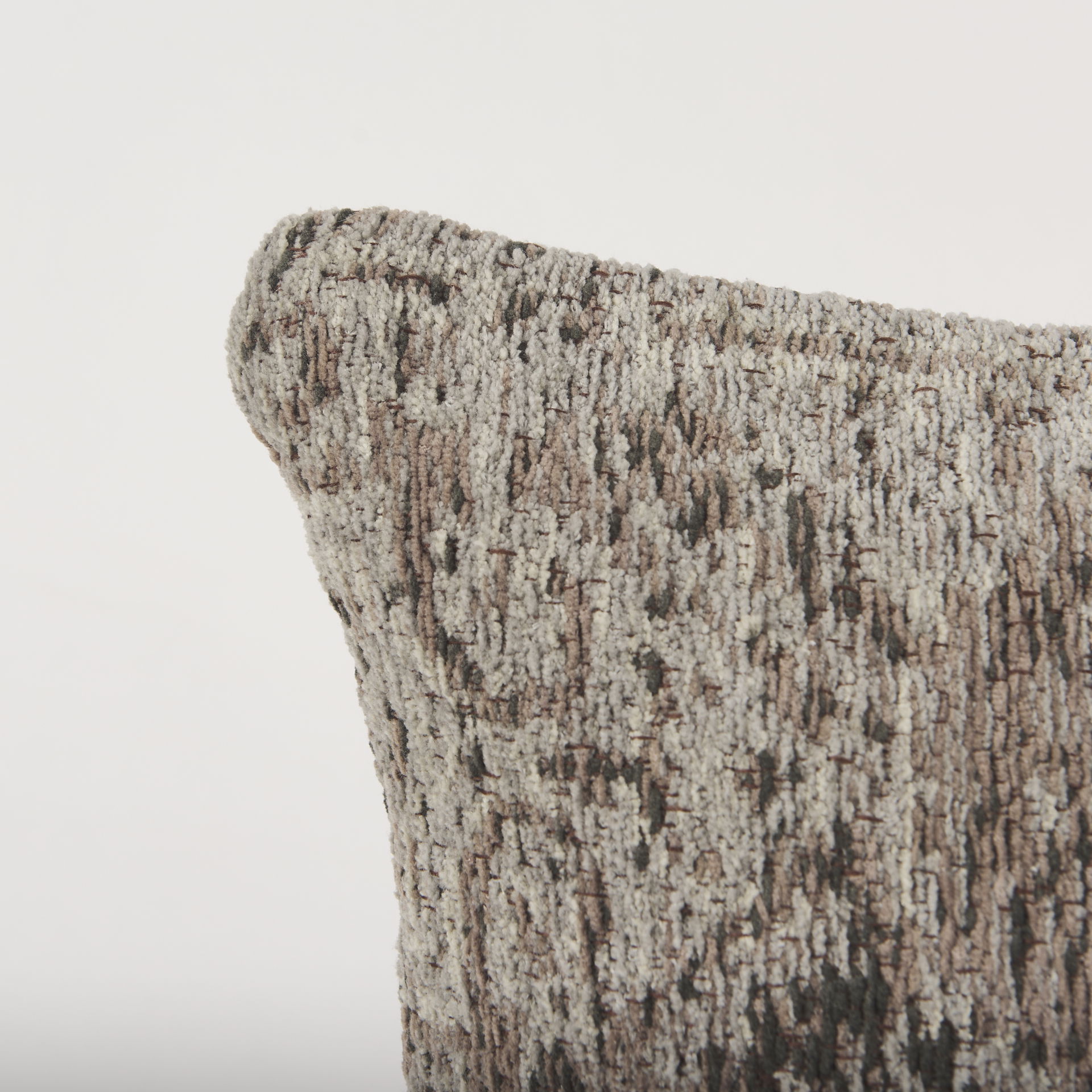 Khloe Taupe Lumbar Pillow Cover, Decorative Pillow by Mercana, 26" length x 0.5" width x 14" height View 7