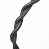 Rizwan (Large) Black Aluminum Braided Circular Object, Decorative Object by Mercana, 18.5" length x 3.3" width x 23" height thumbnail 7