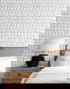 Love Triangles Grey Peel & Stick Wallpaper thumbnail 2