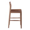 Owing Counter Stool Walnut Brown, Counter & Bar Stool by Moe's Home, 19.5" width x 38" height x 20" depth thumbnail 3