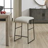 Arcane Ecru Counter Stool, Furniture by Uttermost, 17" width x 26" height x 17.5" depth thumbnail 2
