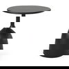 Talulla  Matte Black Metal Accent Table, Side & End Table by Mercana, 16.54" length x 16.54" width x 19.69" height thumbnail 1