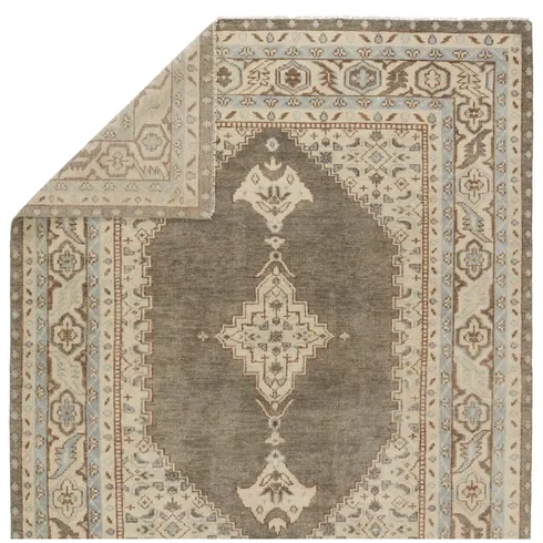 Jaipur Living Farwell Handknotted Medallion Blue Ivory Area Rug