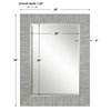 Belaya Gray Wood Mirror, by Uttermost, 2'4" width x 3'2" height x 1.25" depth thumbnail 3