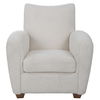 Teddy White Shearling Accent Chair, Furniture by Uttermost, 32" width x 35.5" height x 34.5" depth thumbnail 1