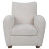 Teddy White Shearling Accent Chair, by Uttermost, 32" width x 35.5" height x 34.5" depth thumbnail 1