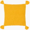 Makrome Accent Pillow Down, Decorative Pillow by Surya, 18" length x 18" width thumbnail