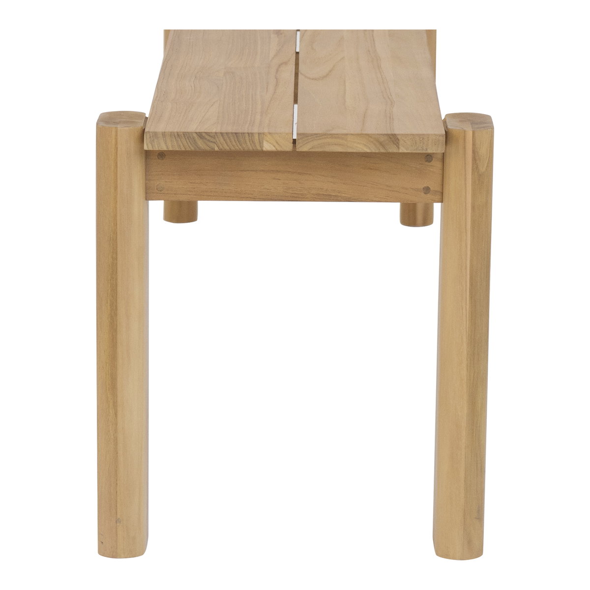 Tempo Outdoor Dining Bench Natural, by Moe's Home, 5'11" width x 1'6" height x 1'4" depth View 5