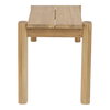 Tempo Outdoor Dining Bench Natural, by Moe's Home, 5'11" width x 1'6" height x 1'4" depth thumbnail 5