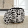 Dialogue Poof Ottoman, by Uttermost, 18" width x 18" height x 18" depth thumbnail 5