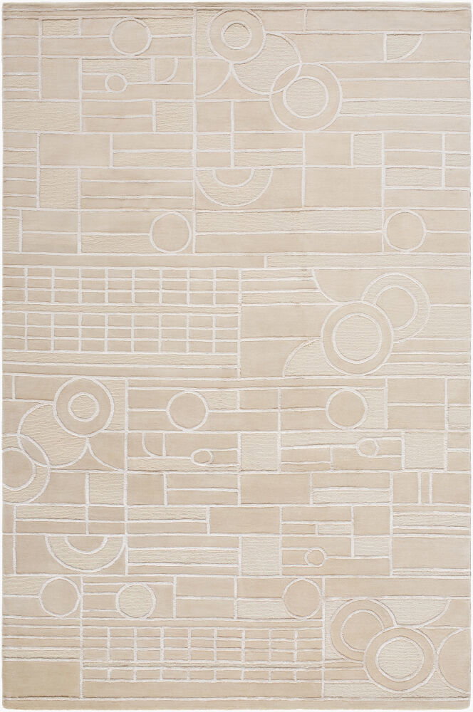 Transcendence Handmade Rug, by Surya, 9' length x 6' width