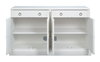 Center Media Base  Cortina White, by Sarreid, 1'8" length x 5'2" width x 3'1" height thumbnail 8