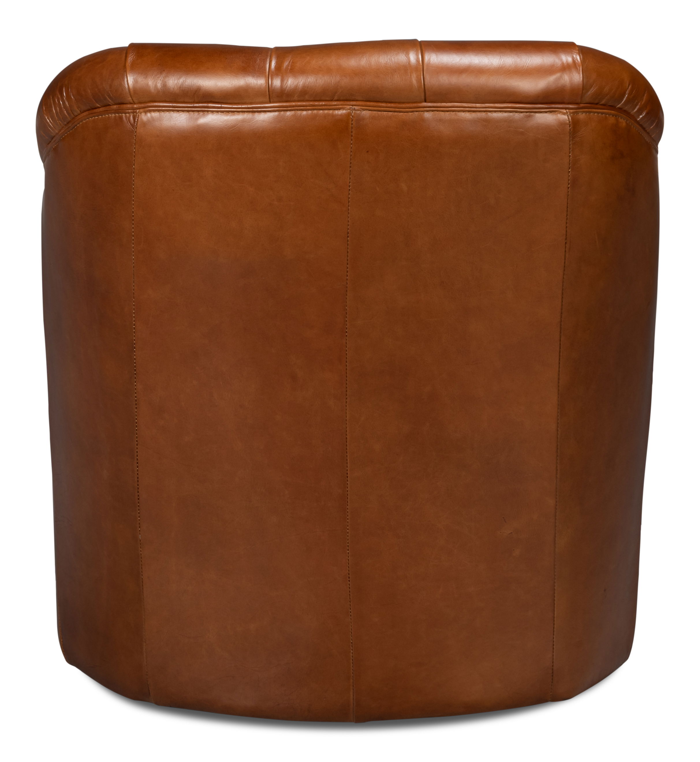 Coolidge Leather Swivel Chair Havana Brn large image 