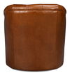 Coolidge Leather Swivel Chair Havana Brn thumbnail 9